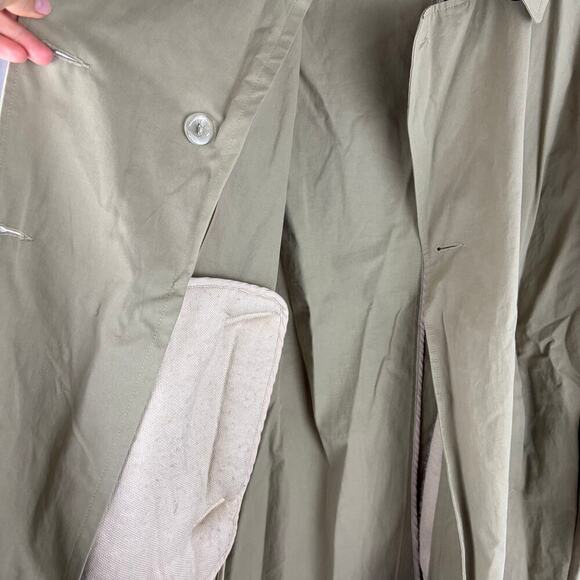 Topshop Trench Coat Khaki Long Coat XS Topshop 2in1 borg trench coat in … - Picture 4 of 7